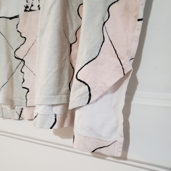 Vtg Ixspa Mens S 1/4 Button Collared Shirt Jamie Sadock Dolman Pastel Bull Steer - Picture 5 of 9